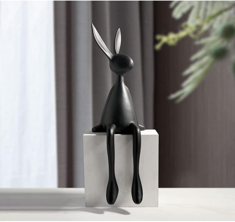 Sitting Bunny Table Ornament – Decorative Rabbit Figurine for Home Décor - Set of 3