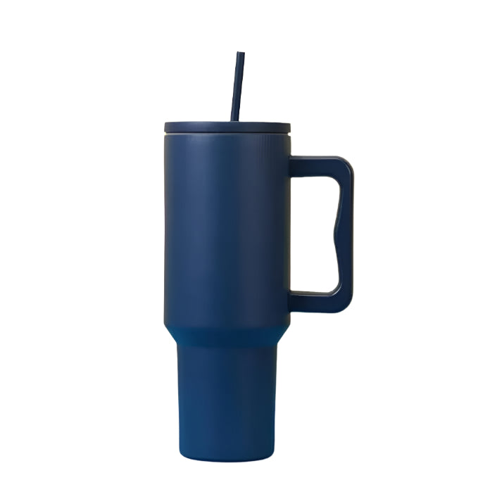 40oz/1200ml Spill Proof Tumbler with Handle and Straw