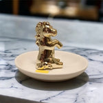 Gold Animal Table top Trinket | Ceramic Jewellery Tray/Dish