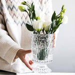 Embossed Glass Vase