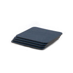 Grained Faux Leather Tea Coasters | Set of 6