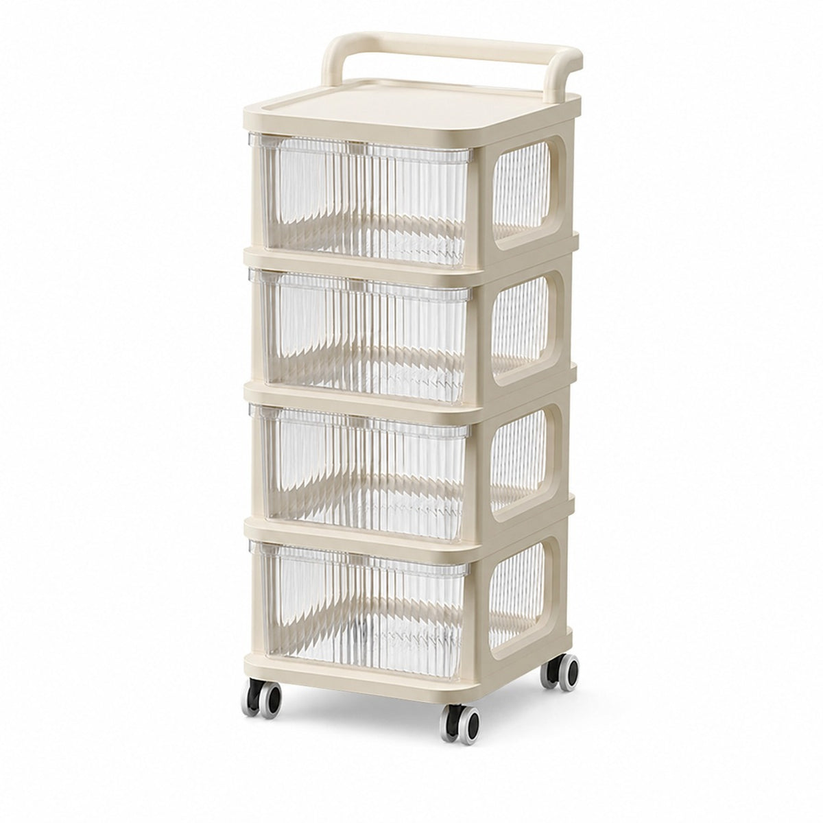 5-Tier Rolling Storage Cart with Drawers | Multipurpose Organizer on Wheels for Home, Office & Beauty Storage