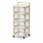 5-Tier Rolling Storage Cart with Drawers | Multipurpose Organizer on Wheels for Home, Office & Beauty Storage