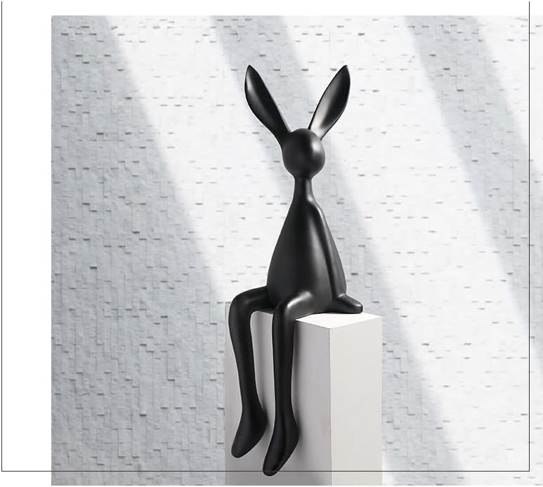 Sitting Bunny Table Ornament – Decorative Rabbit Figurine for Home Décor - Set of 3