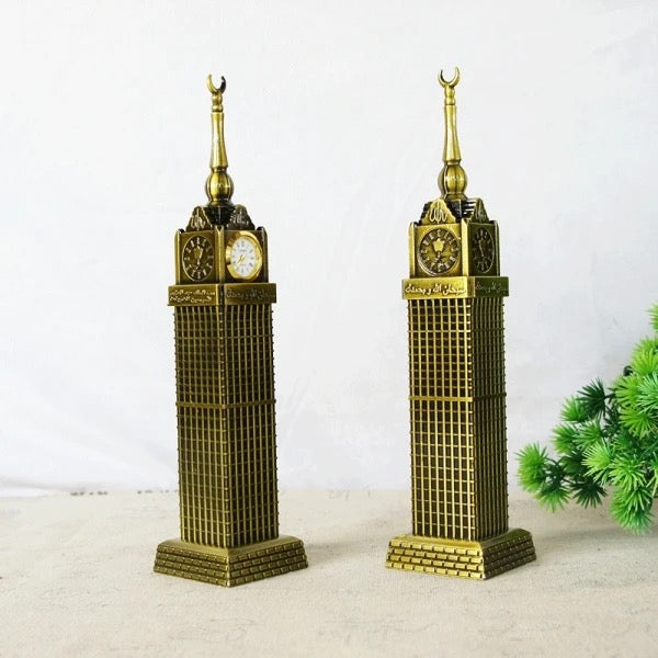 Makkah Clock Tower Metal Model With Clock