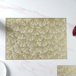 Golden Floral Table Mats | Placemats