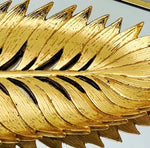 Golden Palm Leaf Tray | Home Décor