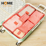 6-Piece Travel Organizer Storage Bags Set – Luggage Packing Cubes & Pouches