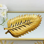 Golden Palm Leaf Tray | Home Décor