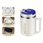 Insulated Coffee Mug With Handle and Spoon