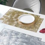 Golden Floral Table Mats | Placemats