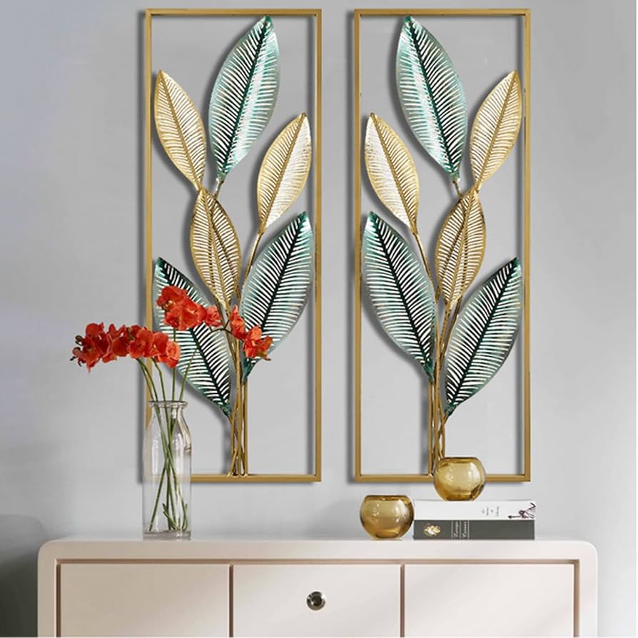 Flower Decorative Metal Gold Wall Hanging 1-Pc | Wall Décor