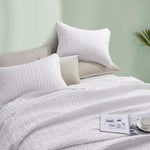 Autumn Bliss White Bed Spread