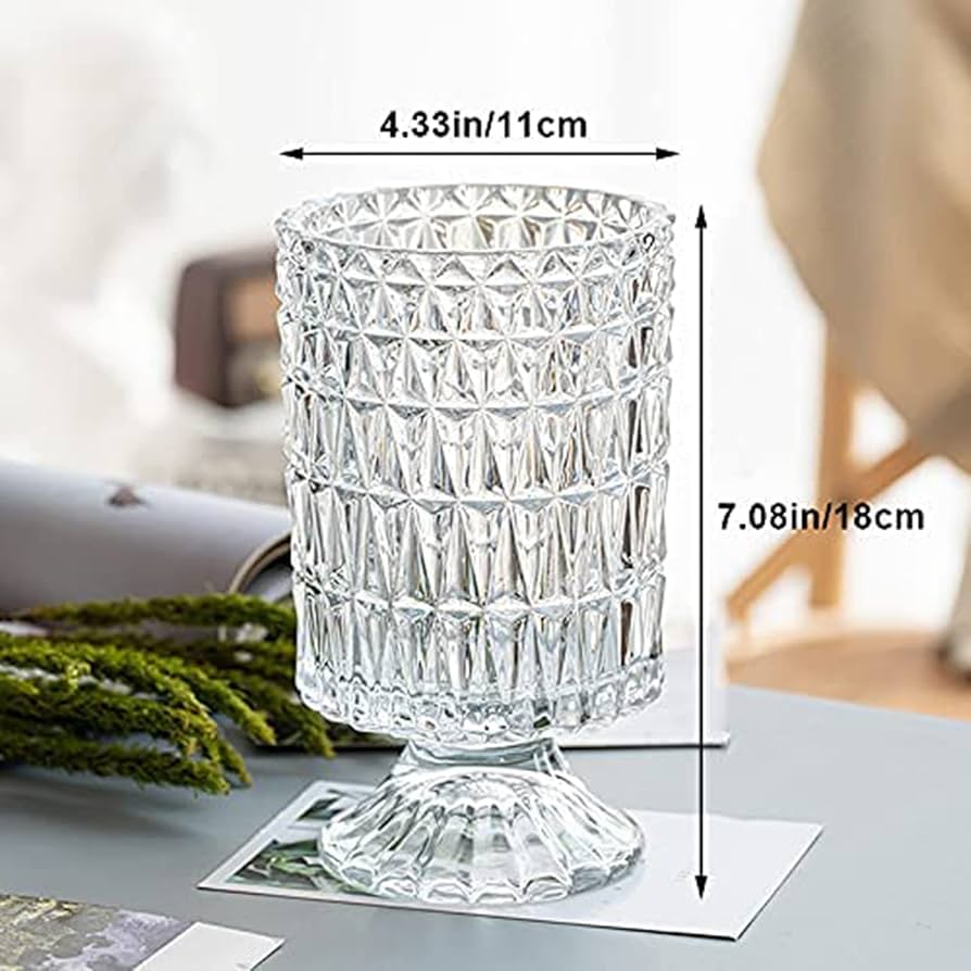 Embossed Glass Vase