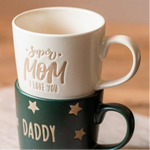 Heartfelt Message Mom Daddy Ceramic Mugs