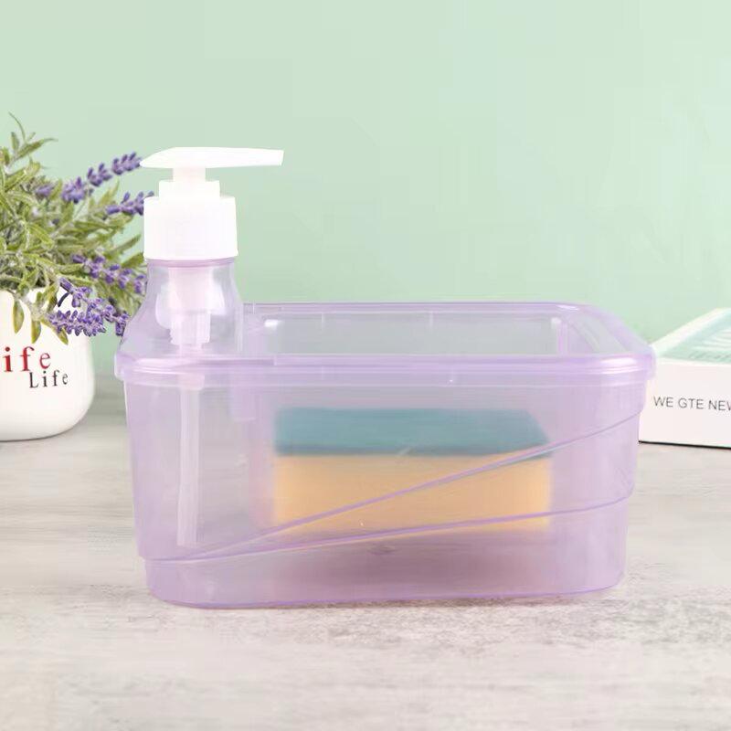 Soap Dishwash Dispenser With Sponge Holder