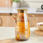 800ML Oil Dispenser Bottle Pakistan – Glass No-Drip Pourer with Rubber Base for Kitchen Use
