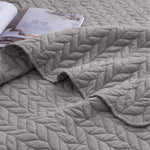 Autumn Bliss Grey Bed Spread