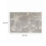 Gold Flower Grey or White Rectangular Table Mats