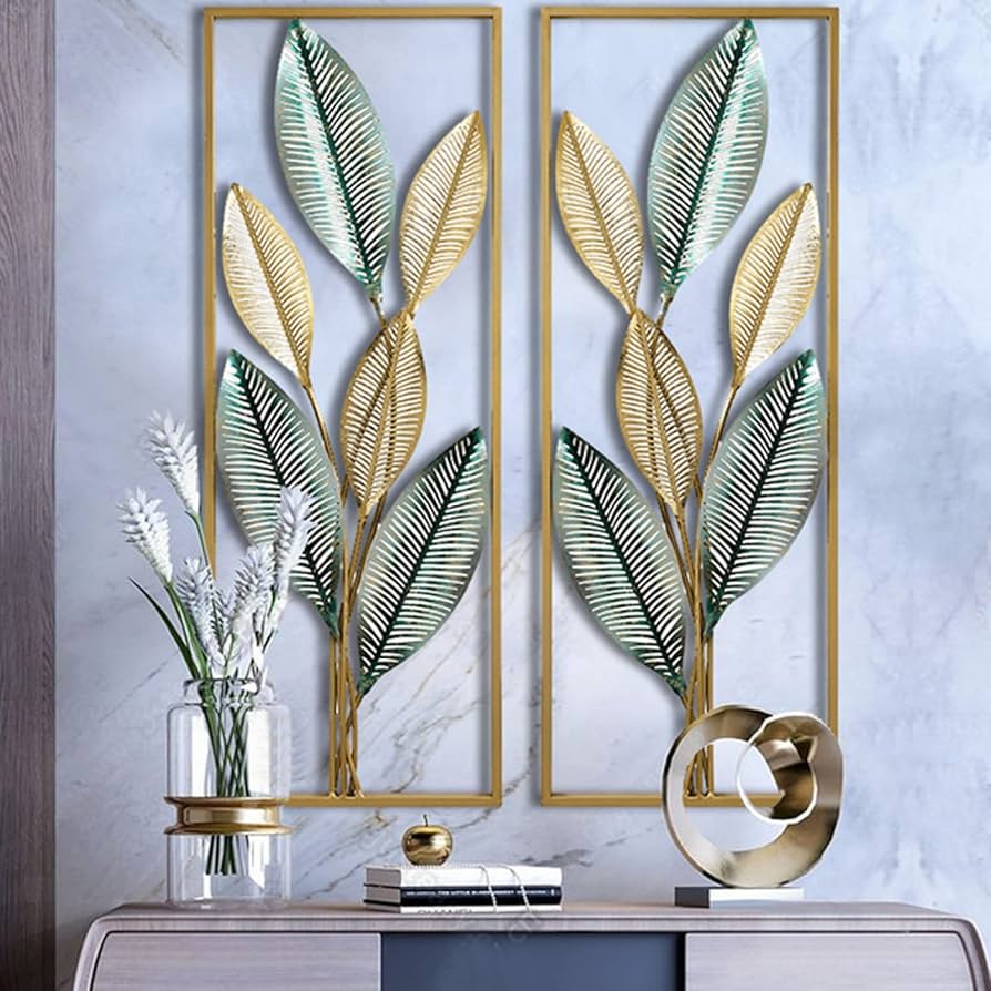 Flower Decorative Metal Gold Wall Hanging 1-Pc | Wall Décor