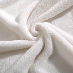 Beige Fleece Throw Blanket