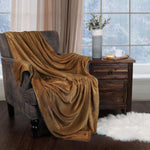 Coffee Fleece Throw Blanket