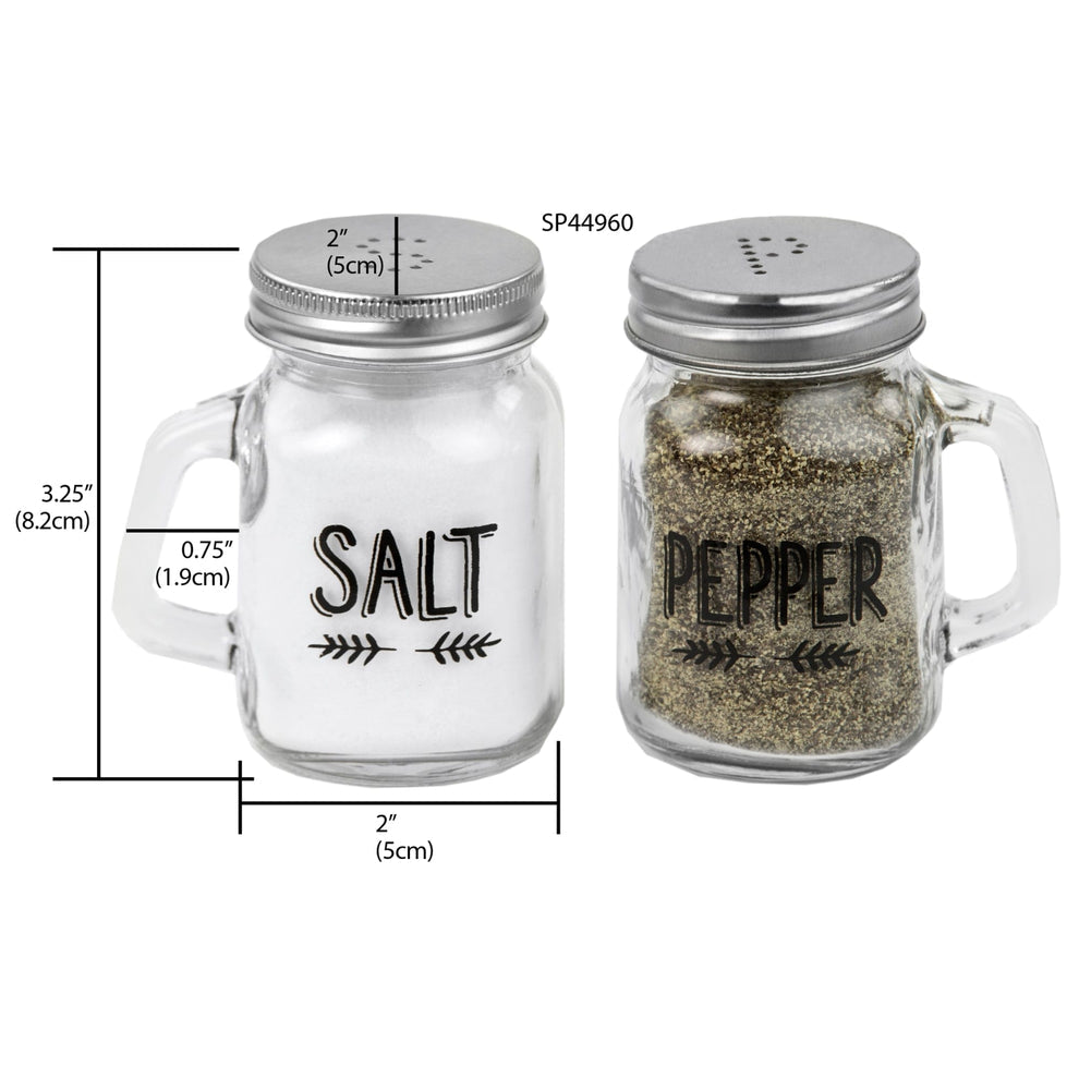 Mason Jar Salt And Pepper Shaker Set | Kitchen Accessories - Home Hatch