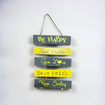 "Be Happy" Wall Hanging | Wall Décor | Home Décor - Home Hatch