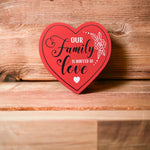 Heart Shaped Love Crafted Wall Art | Wall Décor - Home Hatch