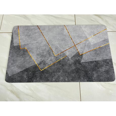 Abstract Design Quick Dry Absorbent Anti-slip Bathroom Door Mat