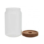 Acacia Wooden Lid Air TightStorage Jar | Glass Storage Container