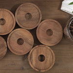 Acacia Wooden Lid Air TightStorage Jar | Glass Storage Container