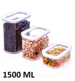 Airtight Food Storage Containers with Lids – Stackable Kitchen & Pantry Organizer Jars