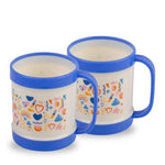 ALPHA PRINTED KIDS PLASTIC MUG 2PC SET - 400ML - Home Hatch