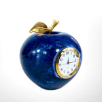 Apple Shaped Marble Paper Weight And Table Clock | Centre Piece - Home Hatch