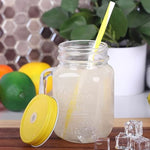 Mason Drinking Glass Jar With Straw - HomeHatchpk