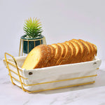 Rectangular Bread Basket With Fabric Lining