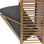 Bamboo Laundry Basket with 2-Tier Bamboo Shelf and Fabric Liner – Home Hatch