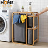 Bamboo Laundry Hamper – Multi-Compartment & Multi-Purpose Organizer