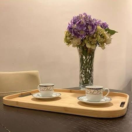 Bamboo Sleek Design Serving Trays Set of 3