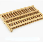 Bamboo Wood Foldable Dish Drying Rack Holder