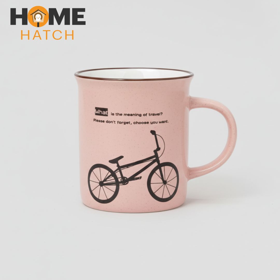 Bicycle Print Ceramic Coffee and Tea Mug