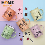 Bicycle Print Ceramic Coffee and Tea Mug