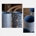 Blue Stoneware Coffee Mug 550ml Pakistan – Large Heat-Retaining Stoneware Cup for Coffee, Tea & Daily UsE