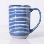 Blue Stoneware Coffee Mug 550ml Pakistan – Large Heat-Retaining Stoneware Cup for Coffee, Tea & Daily UsE