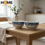 Blue and white ceramic multipurpose bowls assorted sizes – Home Hatch Pakistan