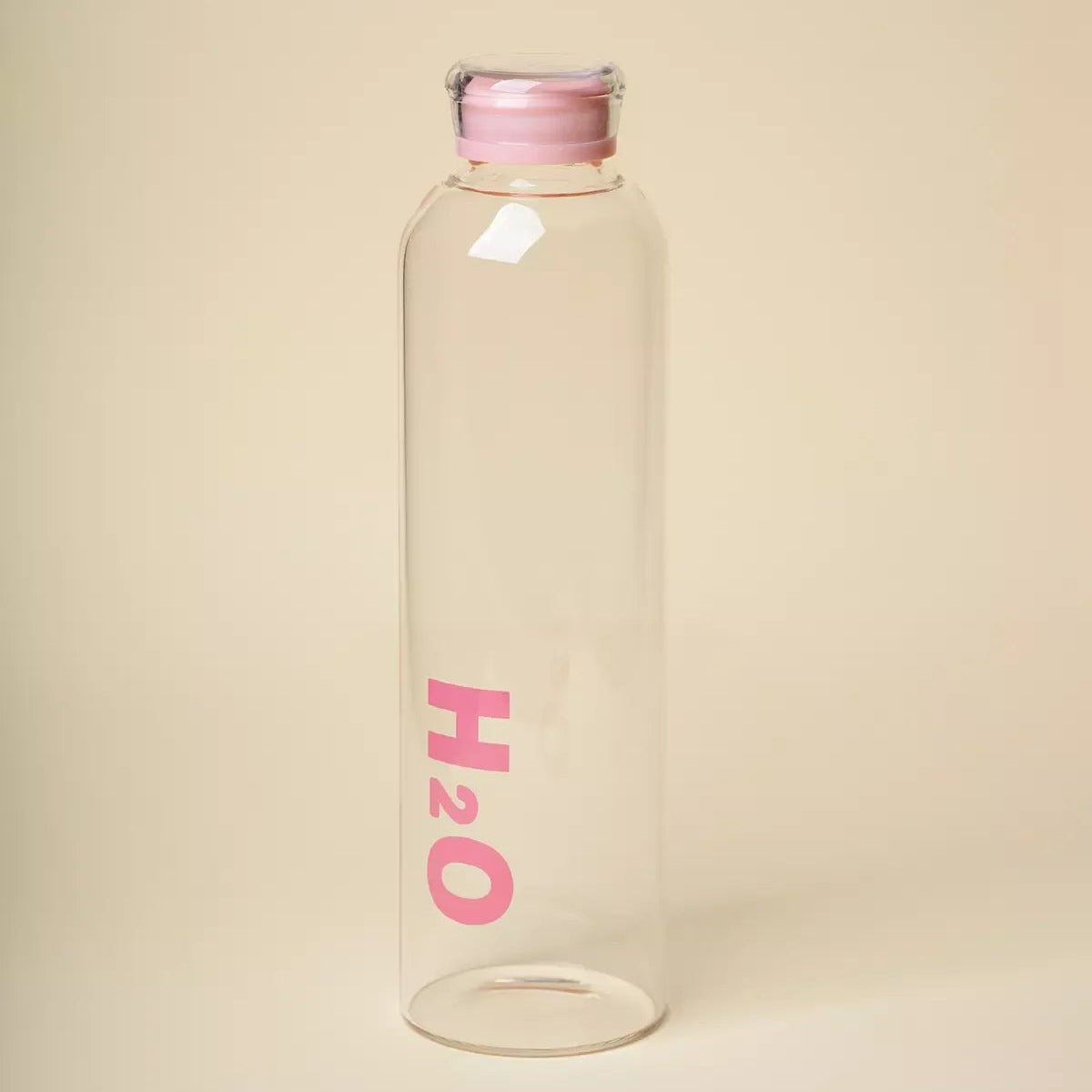Borosilicate Glass Water Bottle with Plastic Cap – Leakproof – Home Hatch Pakistan