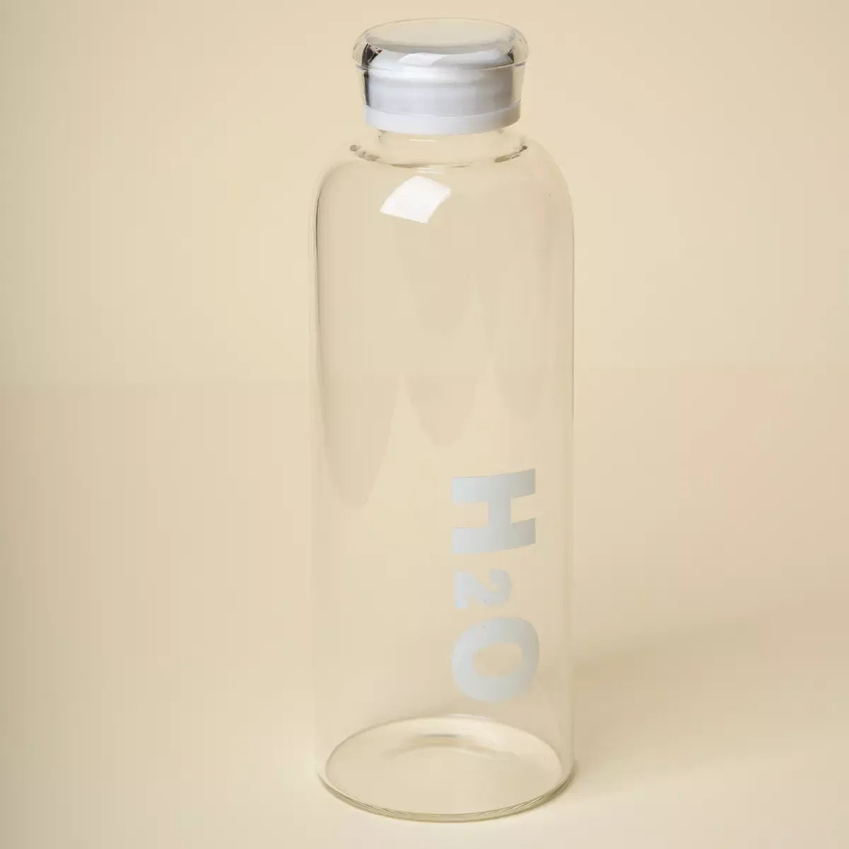Borosilicate Glass Water Bottle with Plastic Cap – Leakproof – Home Hatch Pakistan