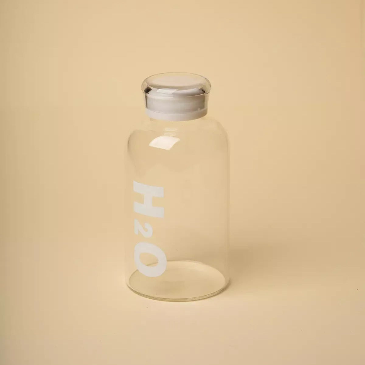 Borosilicate Glass Water Bottle with Plastic Cap – Leakproof – Home Hatch Pakistan