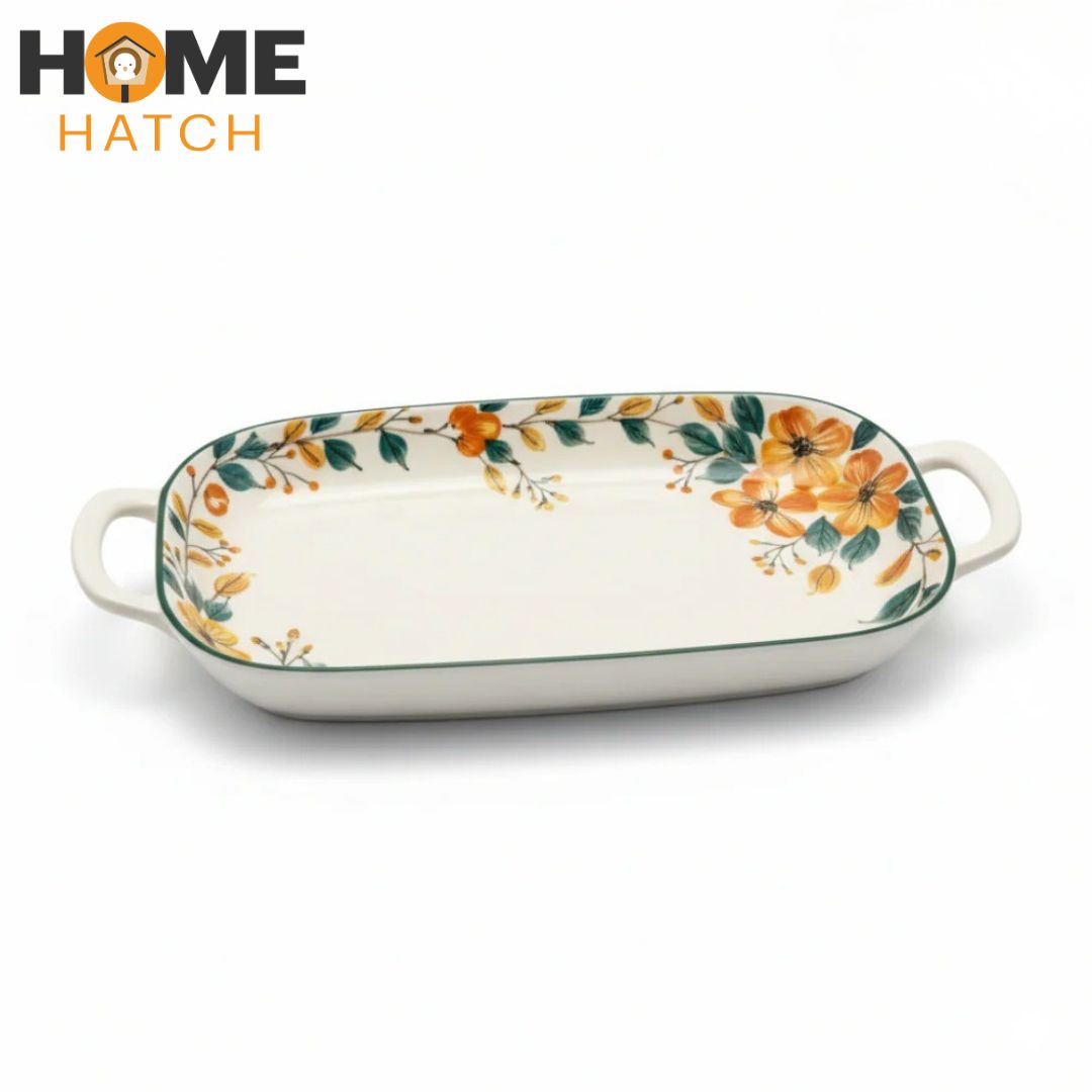 Brilliant 14" Oval Plate with Handle